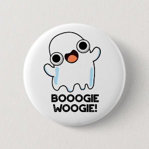 Bóton Redondo 5.08cm Booogie Woogie Funny Music Ghost Pun