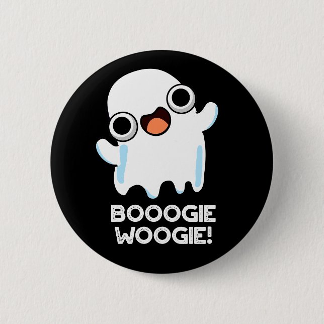 Bóton Redondo 5.08cm Booogie Woogie Funny Music Ghost Pun Dark BG (Frente)