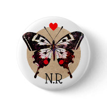 Borboleta e Corações, Grunge, Cute Vintage, Monogr