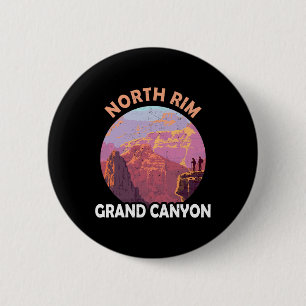Bóton Redondo 5.08cm Borda Norte do Grand Canyon Eu Caminhei no Grand C