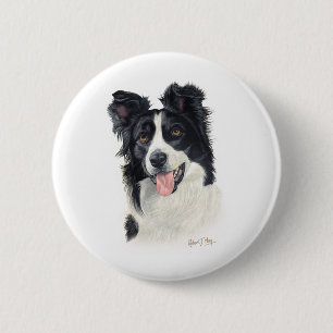 Bóton Redondo 5.08cm Border collie