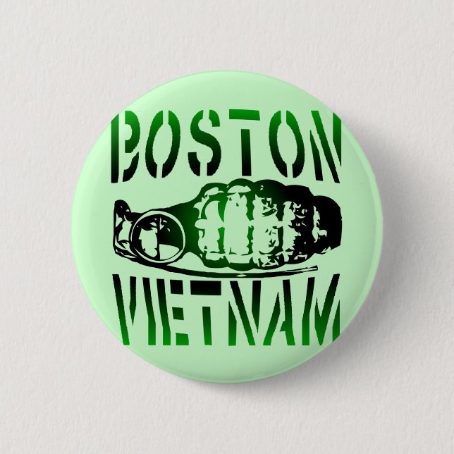 Bóton Redondo 5.08cm Boston Vietnam (Frente)