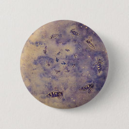 Bóton Redondo 5.08cm Botão Abelhas do Espaço
