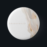 Bóton Redondo 5.08cm Botão abstrato Bridesmaid<br><div class="desc">Este design romântico eterno apresenta um buquê floral com cores suaves e sotaques botânicos. Todos os aspectos deste design podem ser editados (fonte,  tamanho do texto ou sotaques florais movidos/removidos) para ajustado das suas necessidades. Entre em contato comigo se precisar de ajuda com este design</div>
