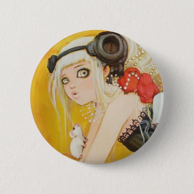 Bóton Redondo 5.08cm Botão acima vestido da desordem (Frente)