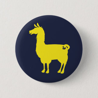 Bóton Redondo 5.08cm Botão amarelo do lama