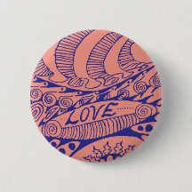 Botão Amor da Era Sessenta