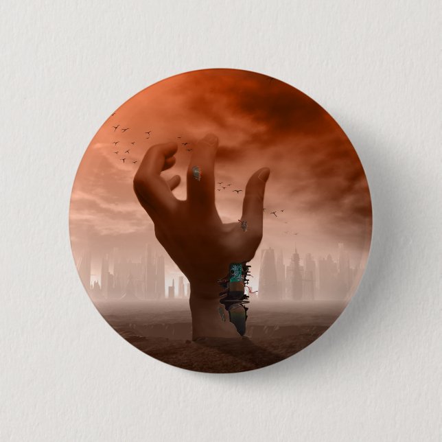 Bóton Redondo 5.08cm Botão Android Revolt (Frente)