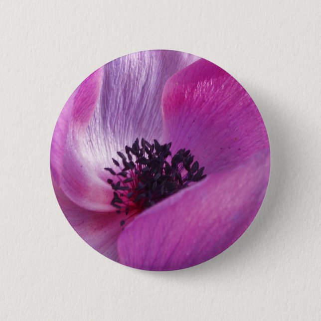 Bóton Redondo 5.08cm Botão Anemone (Frente)