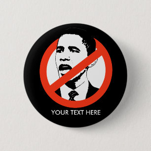 Bóton Redondo 5.08cm Botão Anti-Obama / Personalizado
