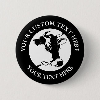 Bóton Redondo 5.08cm Botão Arredondar Clássico de Texto Personalizado d