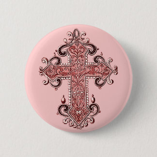 Bóton Redondo 5.08cm Botão Arredondar Rosa Rosa Rosa Cinzento Cinzento