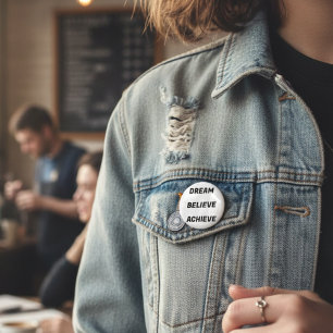 Bóton Redondo 5.08cm Botão Aspire & Conquer