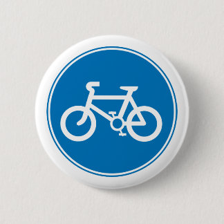 Bóton Redondo 5.08cm Botão azul da bicicleta