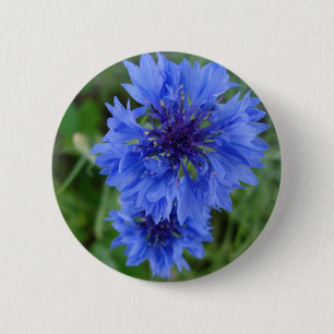 Bóton Redondo 5.08cm Botão Azul de Cornflower