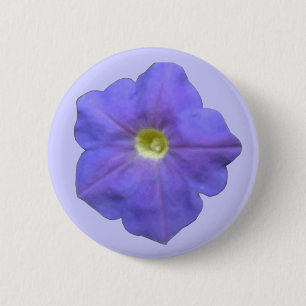 Bóton Redondo 5.08cm Botão Azul Petunia