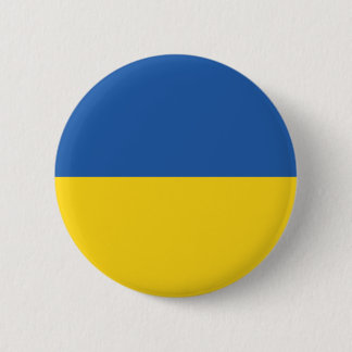 Bóton Redondo 5.08cm Botão Bandeira da Ucrânia