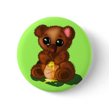 Botão Bear Urso - Sua Cor