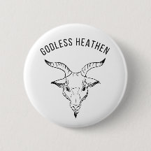 Botão Black Phillip Godless Heathen