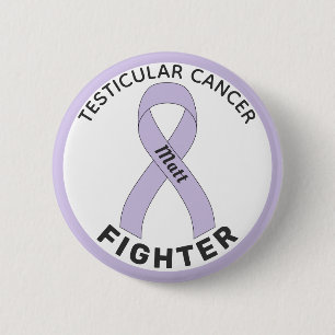 Bóton Redondo 5.08cm Botão Branco da Fita de Combatente do Cancer Test