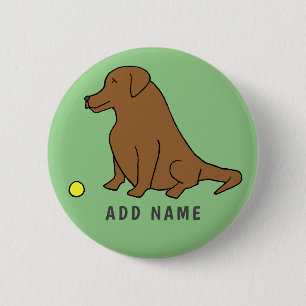 Bóton Redondo 5.08cm Botão Cachorro Engraçado Personalizado Para Pet De