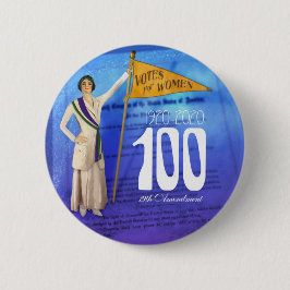 Bóton Redondo 5.08cm Botão Centenário do Sufrágio das Mulheres