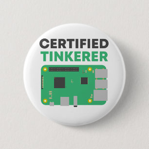Bóton Redondo 5.08cm Botão certificado do Tinkerer