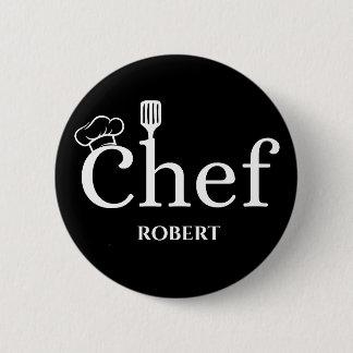 Bóton Redondo 5.08cm Botão Chef