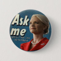 Botão Cindy McCain Pergunte-me
