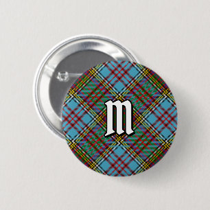 Bóton Redondo 5.08cm Botão Clan Anderson Tartan