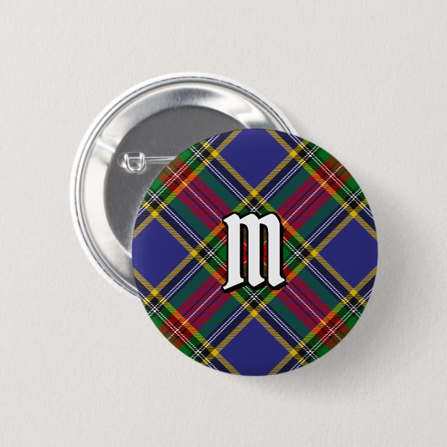 Bóton Redondo 5.08cm Botão Clan MacBeth Tartan (Frente & Verso)