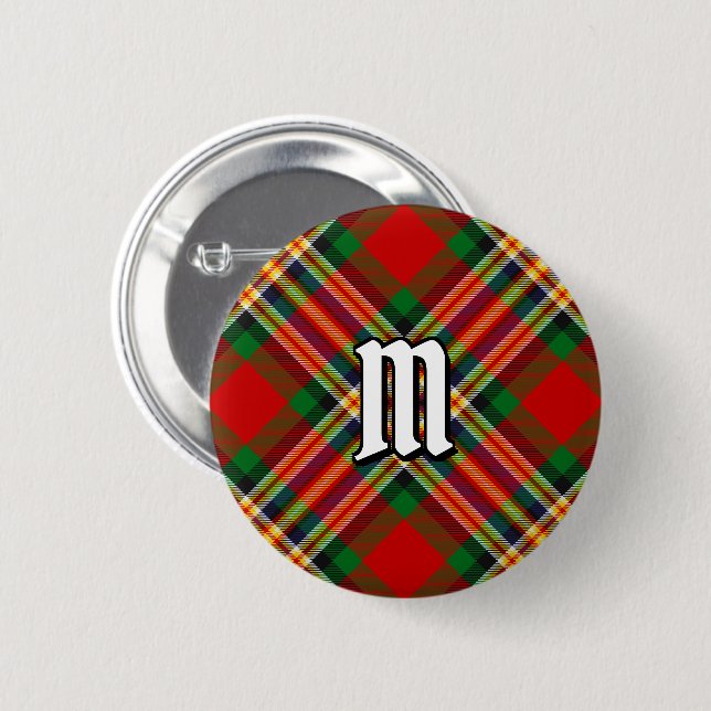 Bóton Redondo 5.08cm Botão Clan MacGill Tartan (Frente & Verso)