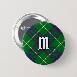 Bóton Redondo 5.08cm Botão Clan MacIntyre Tartan
