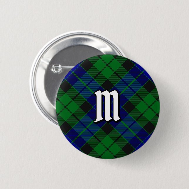 Bóton Redondo 5.08cm Botão Clan MacKay Tartan (Frente & Verso)