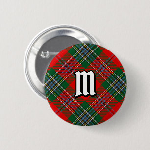 Bóton Redondo 5.08cm Botão Clan MacLean Tartan