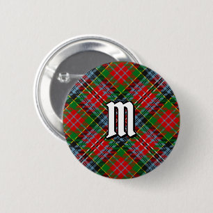 Bóton Redondo 5.08cm Botão Clan MacPherson Tartan