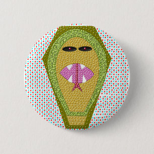 Bóton Redondo 5.08cm Botão Cobra Letal Egípcia