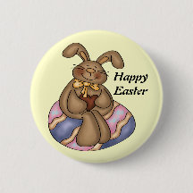 Botão Coelhinho de Páscoa de Chocolate