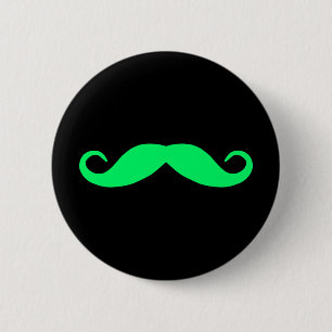 Bóton Redondo 5.08cm Botão colorido do Moustache