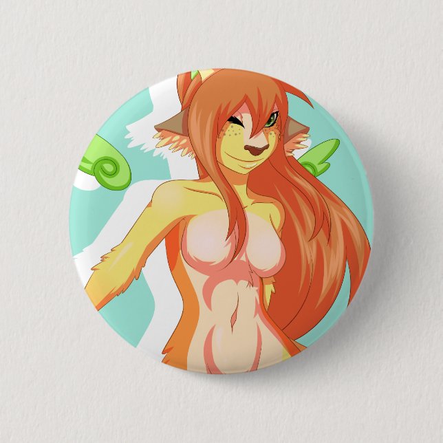 Bóton Redondo 5.08cm Botão côr de avelã (Frente)