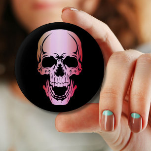 Bóton Redondo 5.08cm Botão Cor-de-Rosa