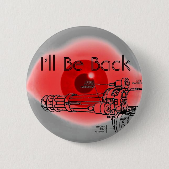 Bóton Redondo 5.08cm Botão da ameaça (Frente)