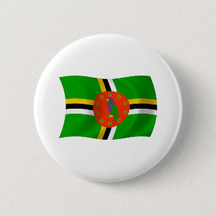 Bóton Redondo 5.08cm Botão da Bandeira da Dominica