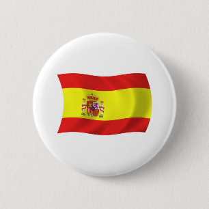 Bóton Redondo 5.08cm Botão da Bandeira da Espanha