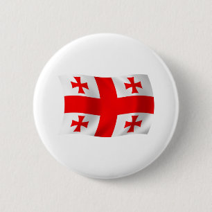 Bóton Redondo 5.08cm Botão da Bandeira da Geórgia
