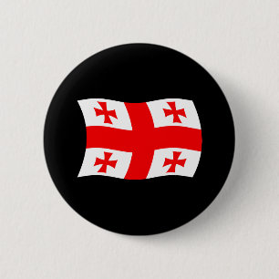Bóton Redondo 5.08cm Botão da Bandeira da Geórgia