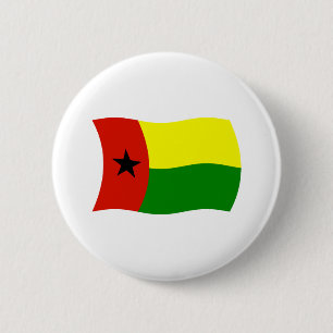 Bóton Redondo 5.08cm Botão da Bandeira da Guiné-Bissau