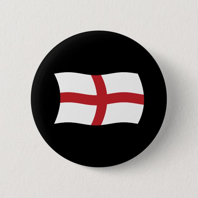 Bóton Redondo 5.08cm Botão da Bandeira da Inglaterra (Frente)