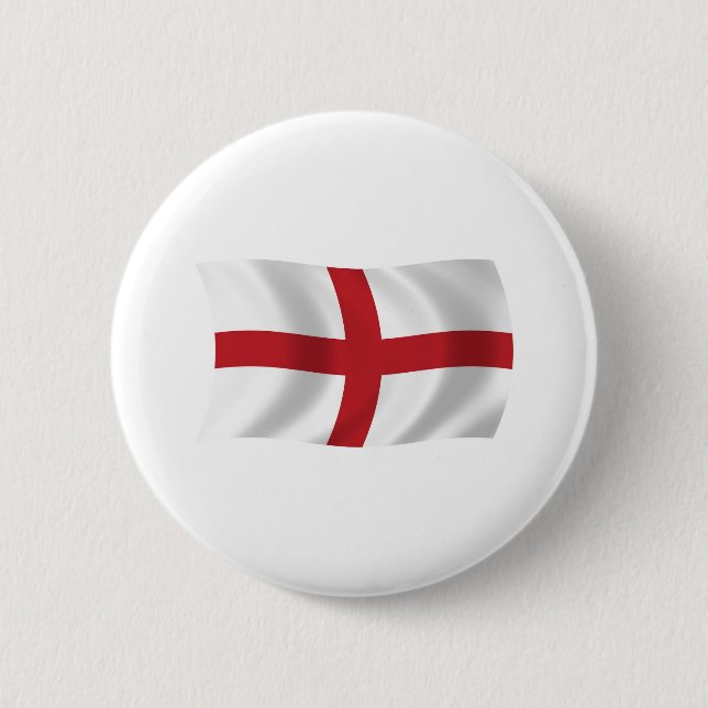 Bóton Redondo 5.08cm Botão da Bandeira da Inglaterra (Frente)