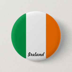 Bóton Redondo 5.08cm Botão da Bandeira da Irlanda